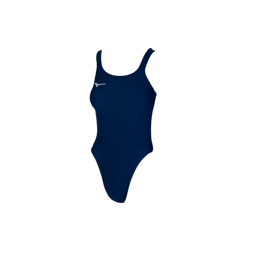 Trajes De Baño Mizuno EXER Double Cross Back Mujer Azul Marino Ofertas HZOF-46389